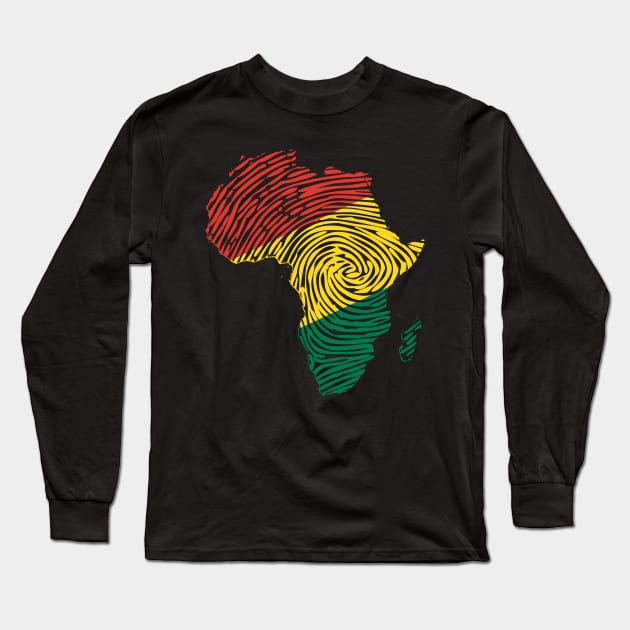 It's in my Dna Black History Month Gift for African American Long Sleeve T-Shirt by BadDesignCo